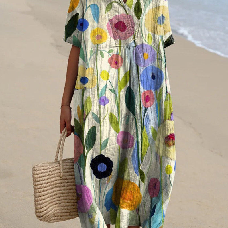 Hannah - Buntes Sommerkleid Mit Blumen - Image 5