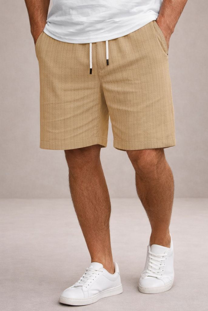 Korte Broek Heren Linnen Regular Fit Ademend Zomer Casual - Image 22