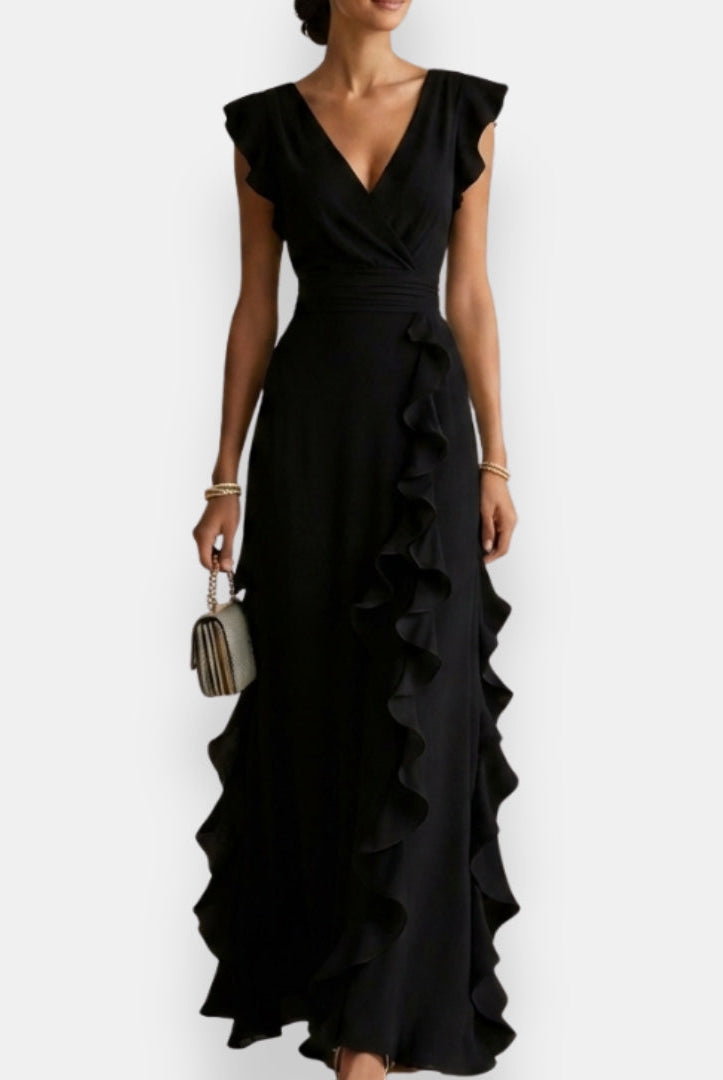 Abbie | Stilvolles Abendkleid mit femininer Rüschenkante - Image 2