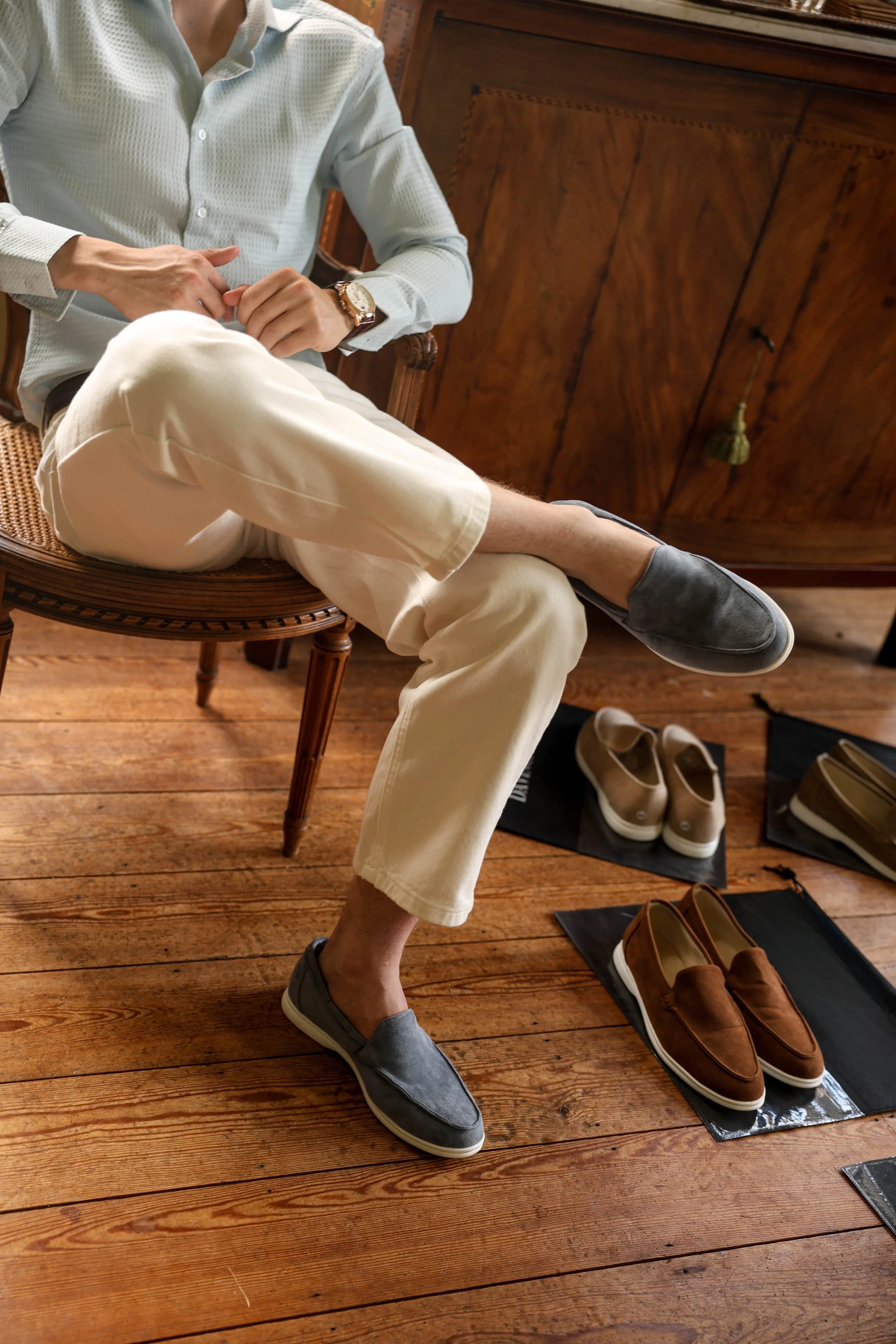 Heren Loafers Met Suède Look Instapmodel En Comfortzool - Image 25