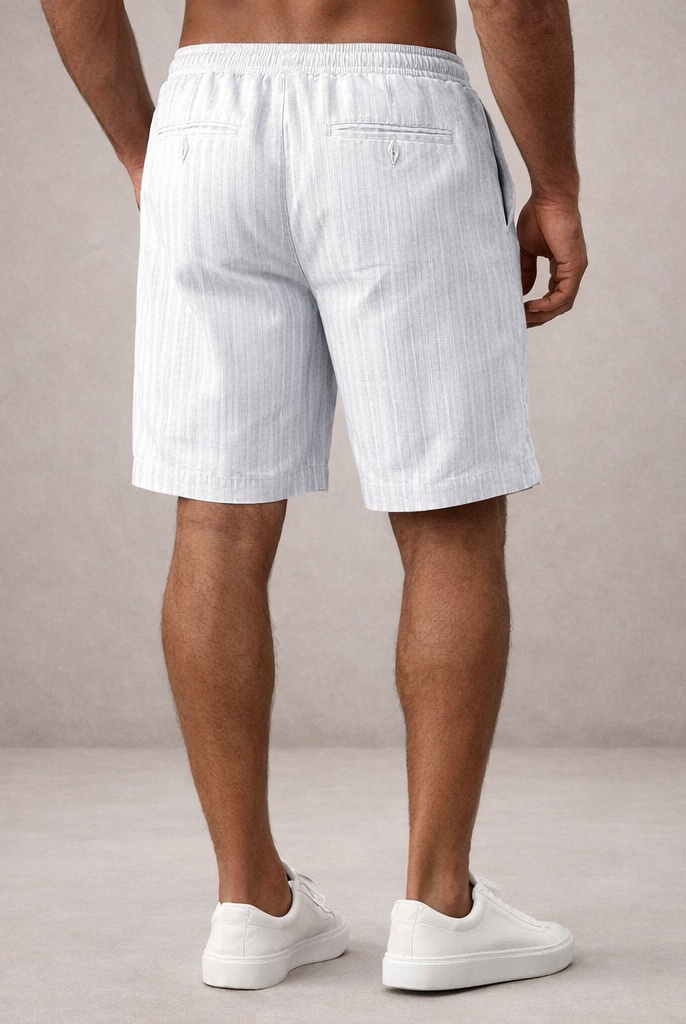Korte Broek Heren Linnen Regular Fit Ademend Zomer Casual - Image 2