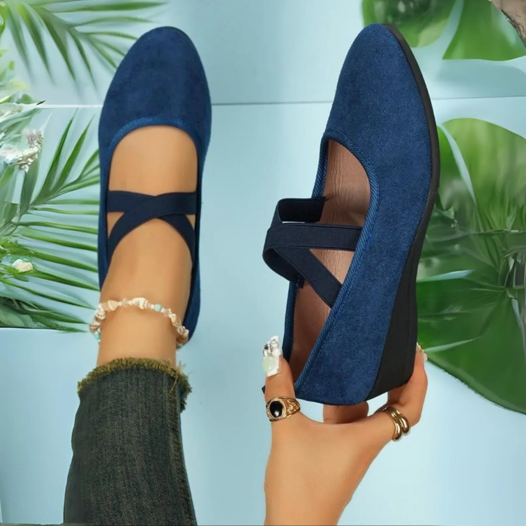 Ablysa | Bequeme Schuhe mit elastischen Riemen - Image 2