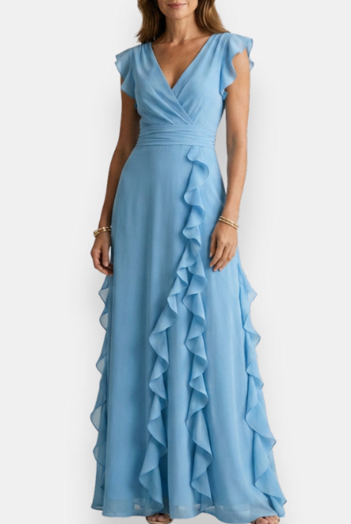 Abbie | Stilvolles Abendkleid mit femininer Rüschenkante - Image 4