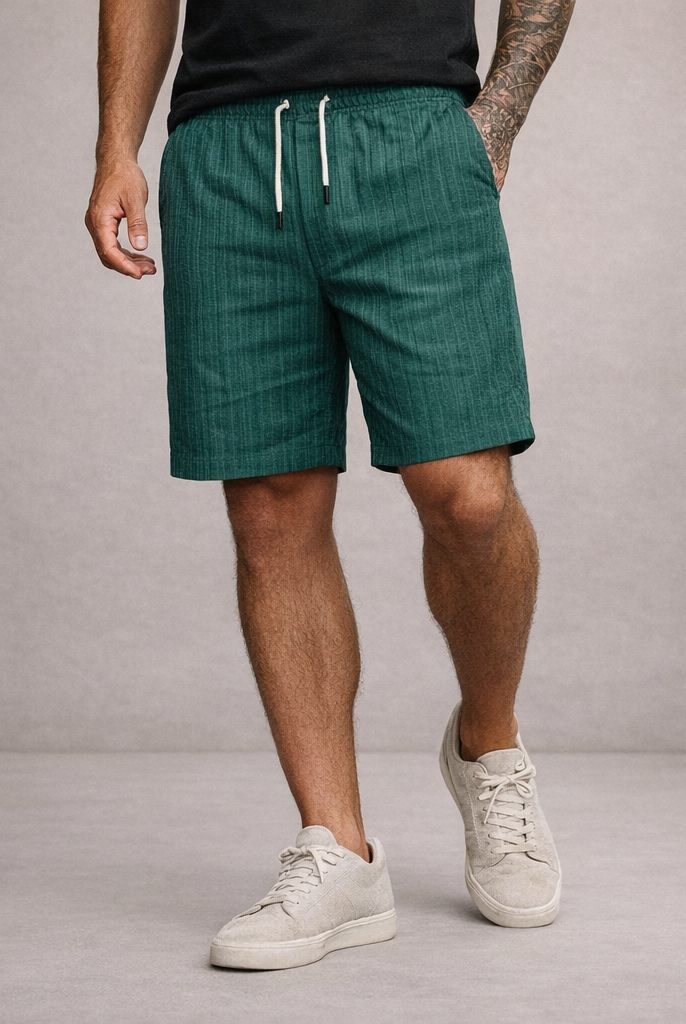 Korte Broek Heren Linnen Regular Fit Ademend Zomer Casual - Image 12