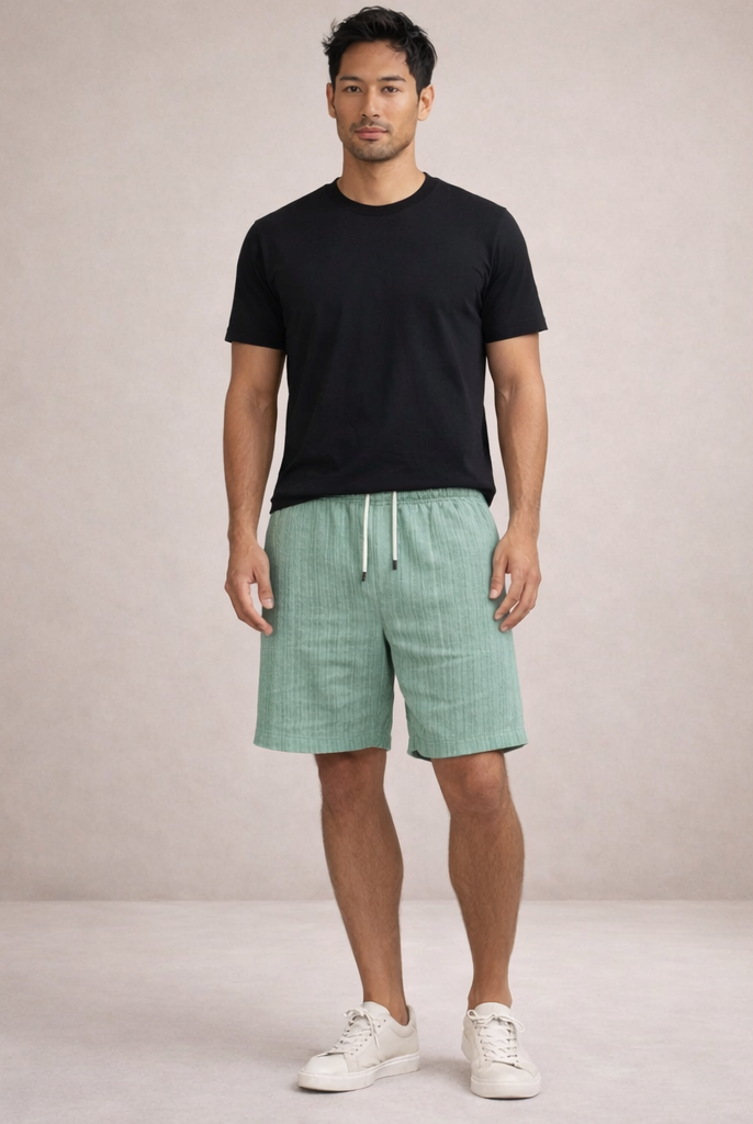 Korte Broek Heren Linnen Regular Fit Ademend Zomer Casual - Image 11