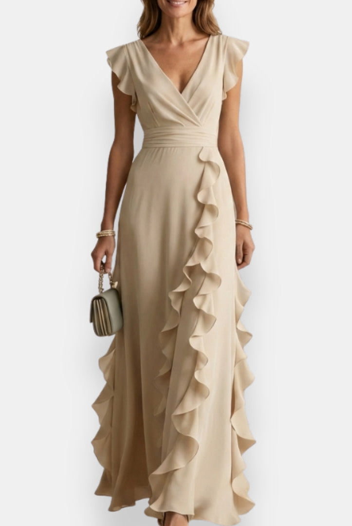 Abbie | Stilvolles Abendkleid mit femininer Rüschenkante - Image 6