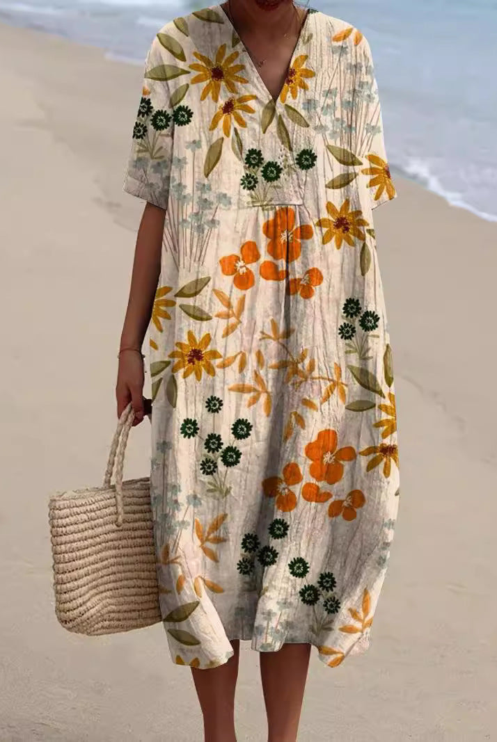 Hannah - Buntes Sommerkleid Mit Blumen - Image 3