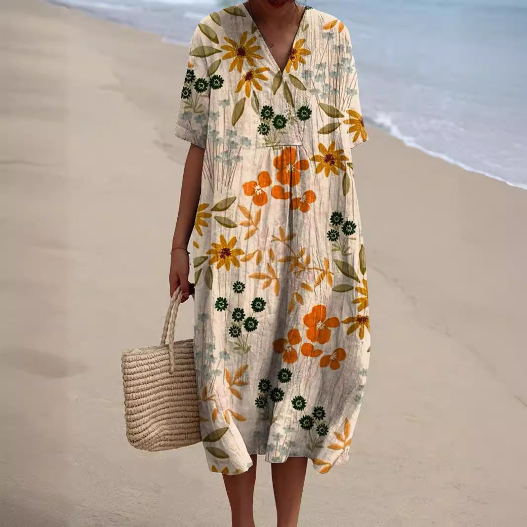 Hannah - Buntes Sommerkleid Mit Blumen - Image 3