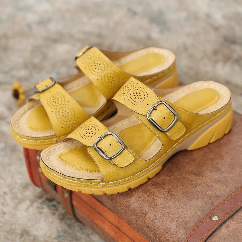 Abell | Damen Sandalen aus Leder mit verstellbarem Riemen - Image 7