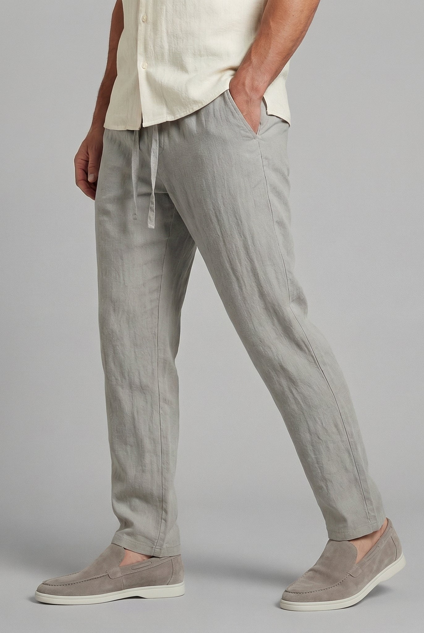 Broek Heren Wide Leg Casual Zomer - Image 3