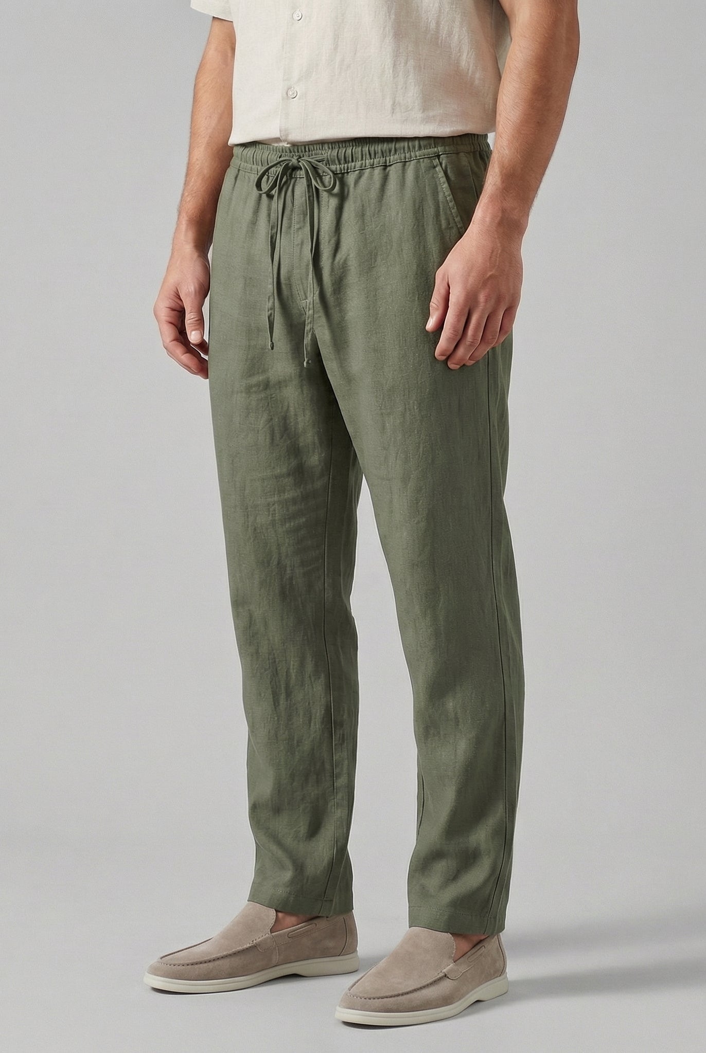 Broek Heren Wide Leg Casual Zomer - Image 4