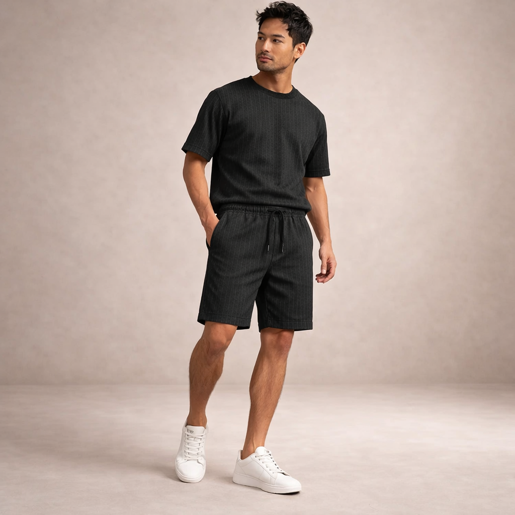 Korte Broek Heren Linnen Regular Fit Ademend Zomer Casual - Image 17