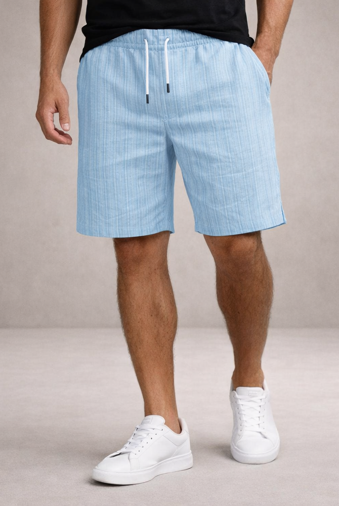 Korte Broek Heren Linnen Regular Fit Ademend Zomer Casual - Image 4