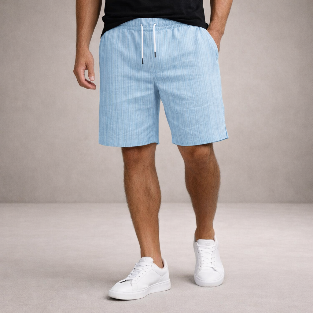 Korte Broek Heren Linnen Regular Fit Ademend Zomer Casual - Image 4