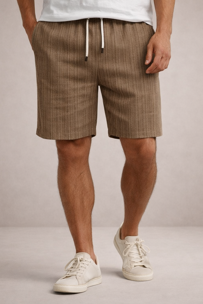 Korte Broek Heren Linnen Regular Fit Ademend Zomer Casual - Image 24