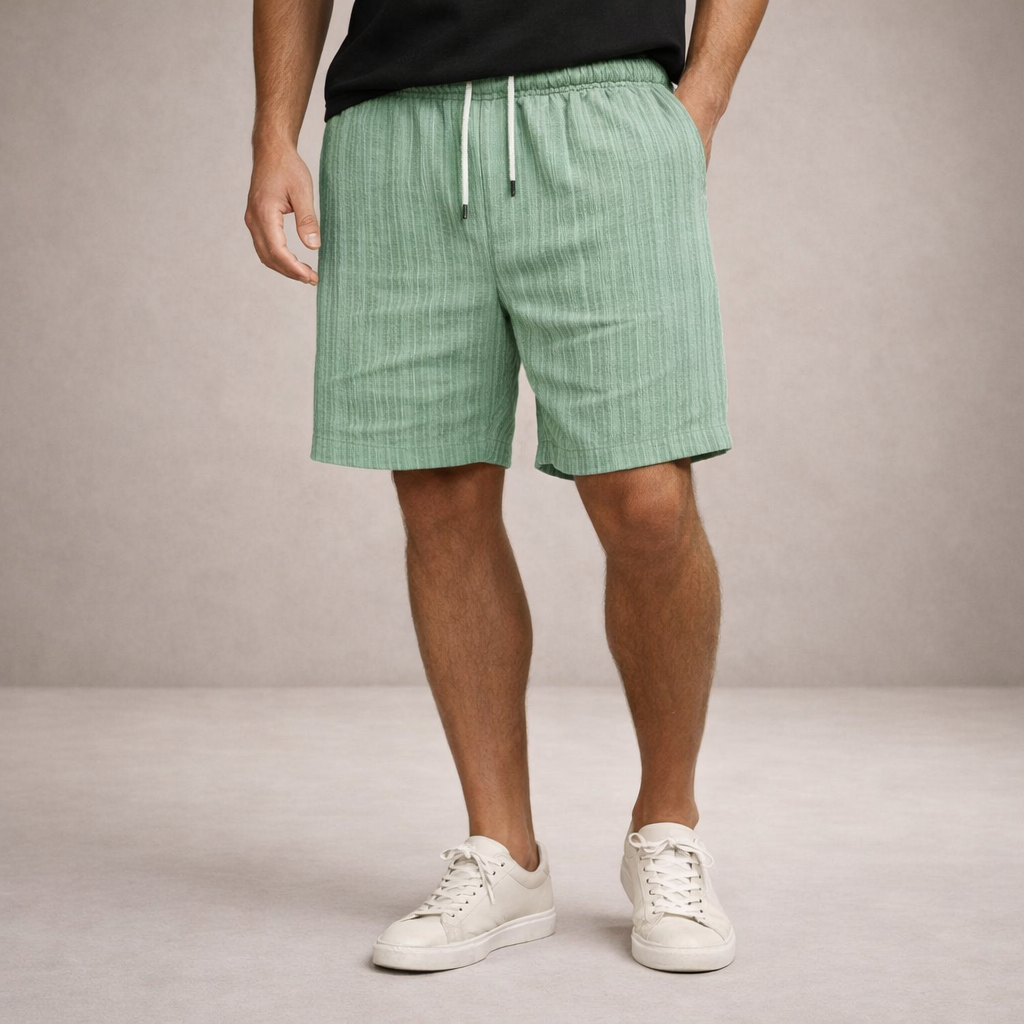 Korte Broek Heren Linnen Regular Fit Ademend Zomer Casual - Image 10