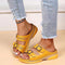 Women Leather Sandals Adjustable Strap
