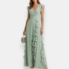 Abbie | Stilvolles Abendkleid mit femininer Rüschenkante