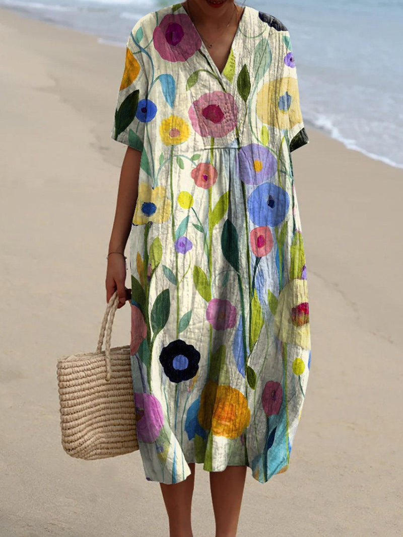 Hannah - Buntes Sommerkleid Mit Blumen - Image 5