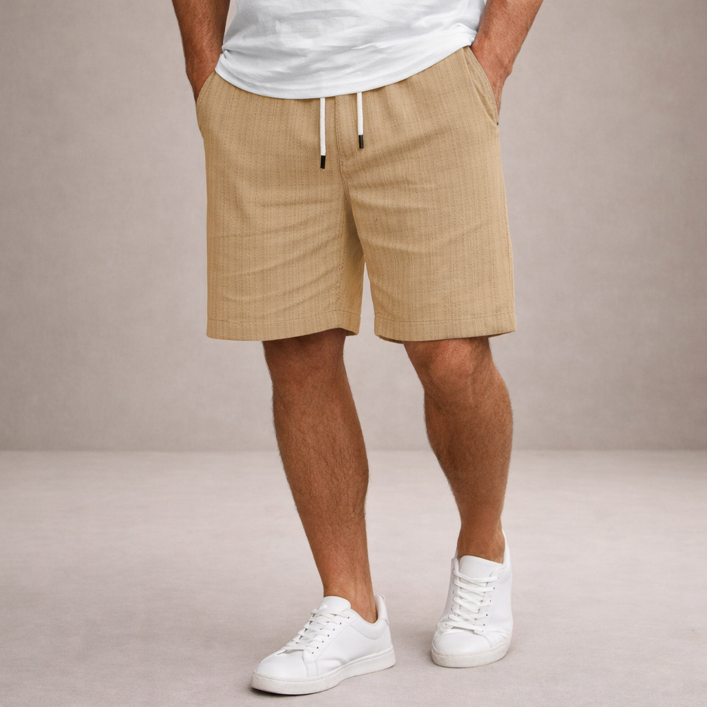 Korte Broek Heren Linnen Regular Fit Ademend Zomer Casual - Image 22