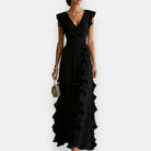 Abbie | Stilvolles Abendkleid mit femininer Rüschenkante - Image 2