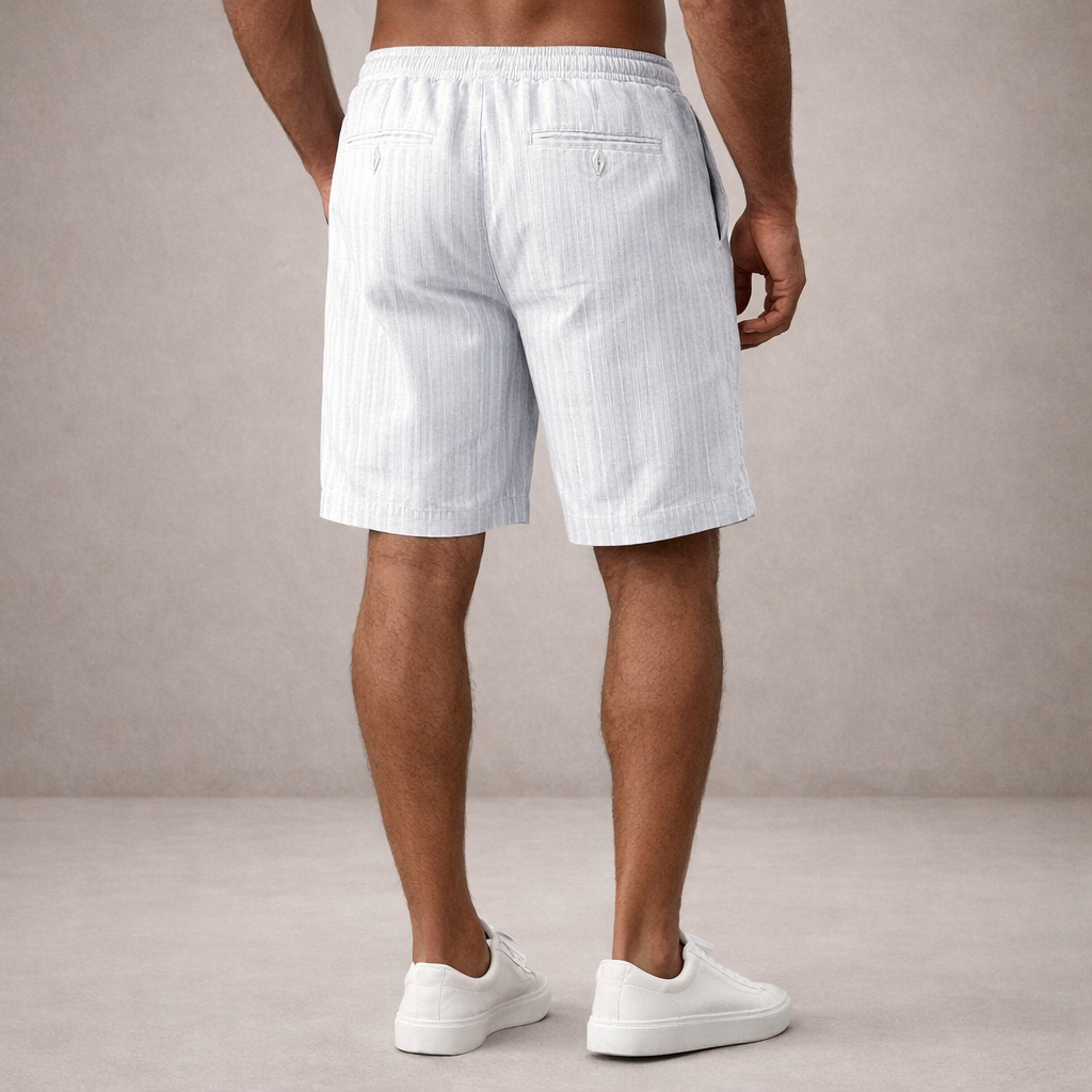 Korte Broek Heren Linnen Regular Fit Ademend Zomer Casual - Image 2