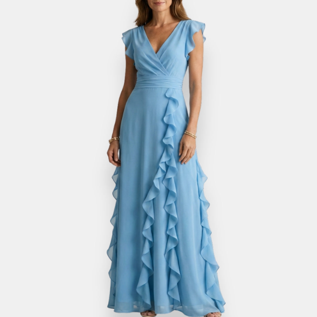 Abbie | Stilvolles Abendkleid mit femininer Rüschenkante - Image 4