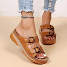 Abell | Damen Sandalen aus Leder mit verstellbarem Riemen