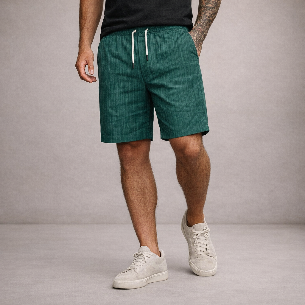 Korte Broek Heren Linnen Regular Fit Ademend Zomer Casual - Image 12