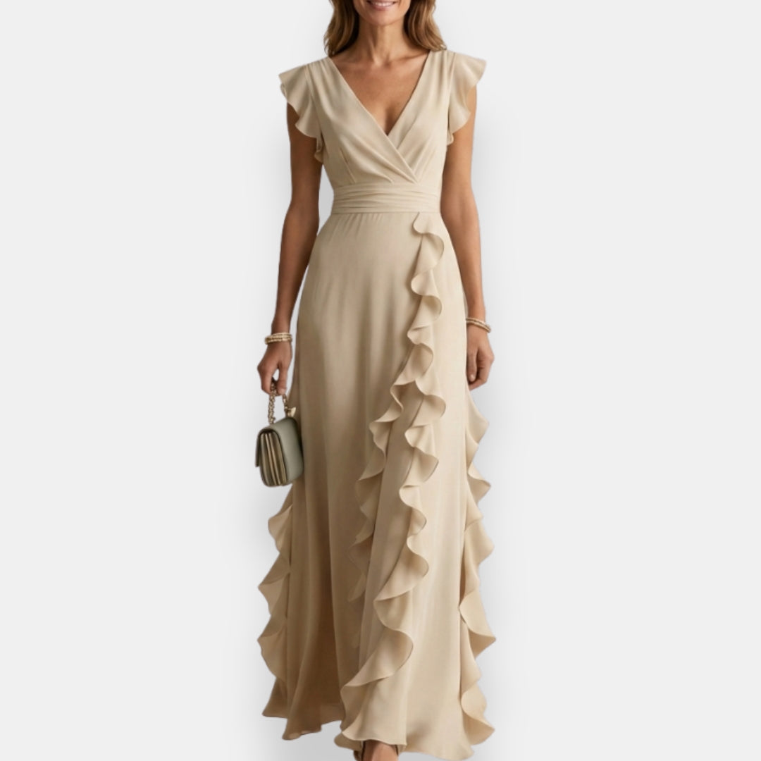 Abbie | Stilvolles Abendkleid mit femininer Rüschenkante - Image 6