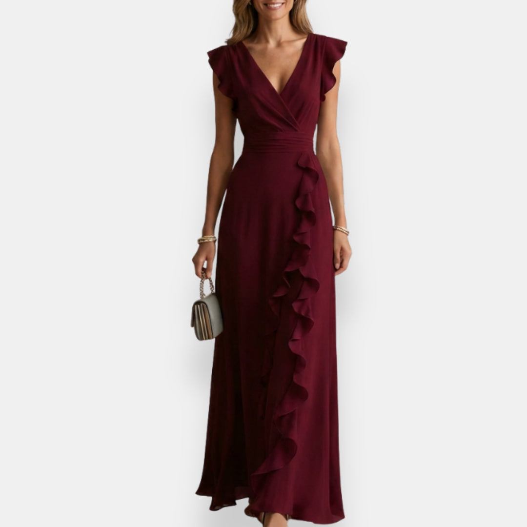 Abbie | Stilvolles Abendkleid mit femininer Rüschenkante - Image 5