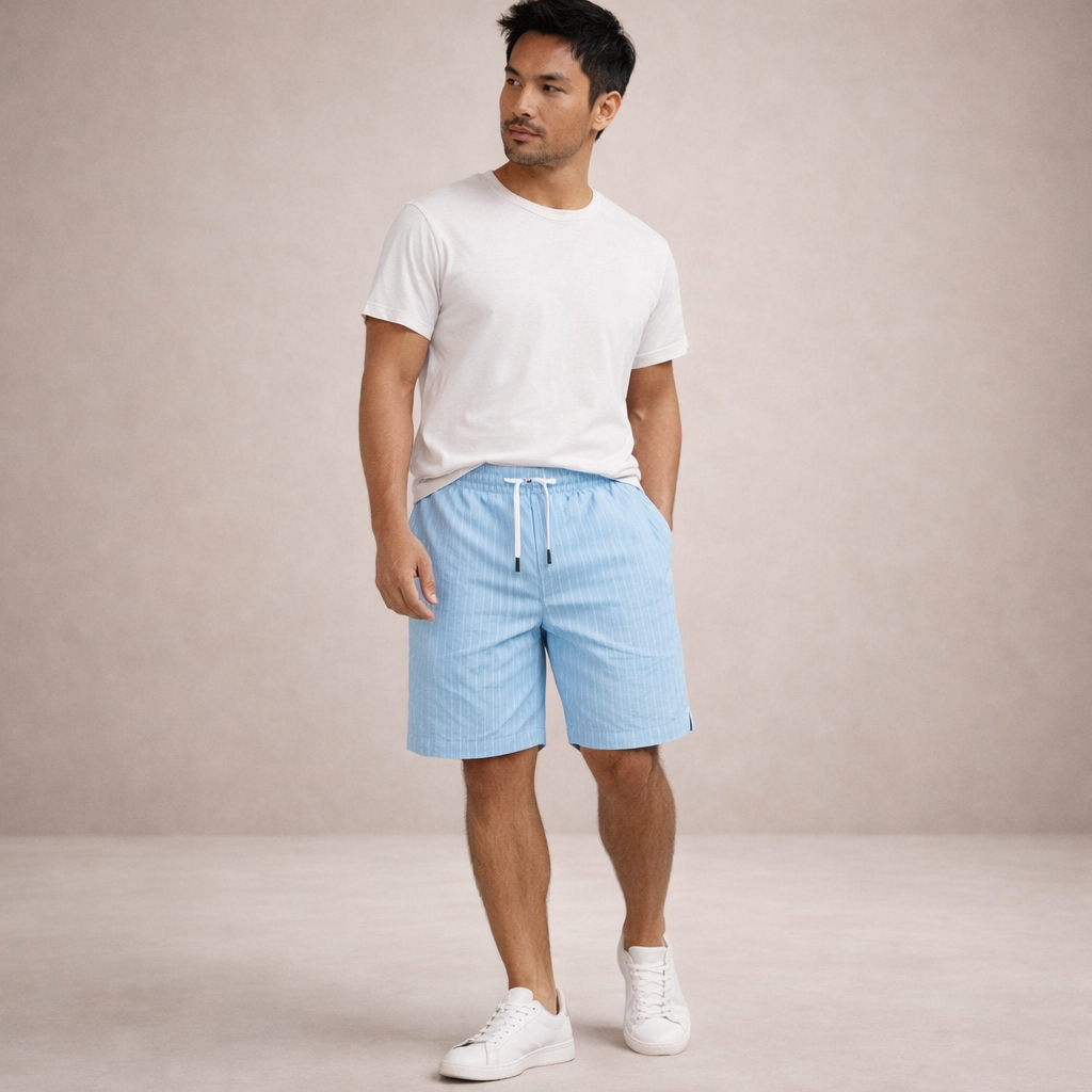 Korte Broek Heren Linnen Regular Fit Ademend Zomer Casual - Image 5