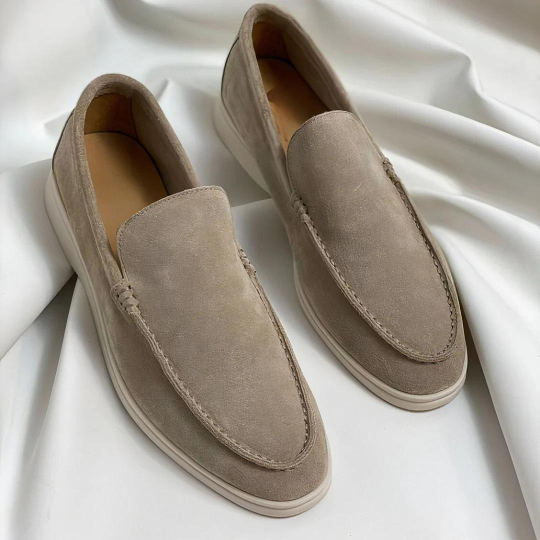 Męskie Loafersy Skórzane Eleganckie z Antypoślizgową Podeszwą 14