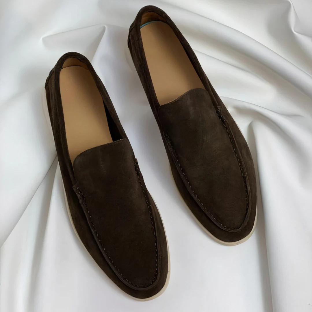 Męskie Loafersy Skórzane Eleganckie z Antypoślizgową Podeszwą 9
