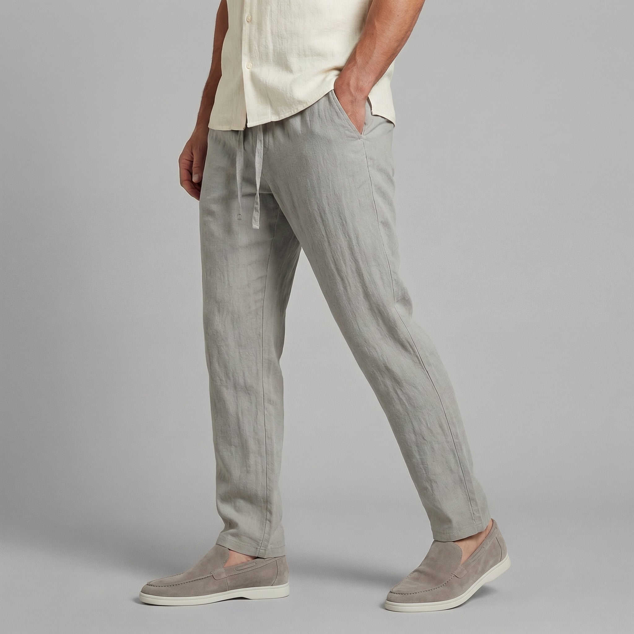 Broek Heren Wide Leg Casual Zomer - Image 3