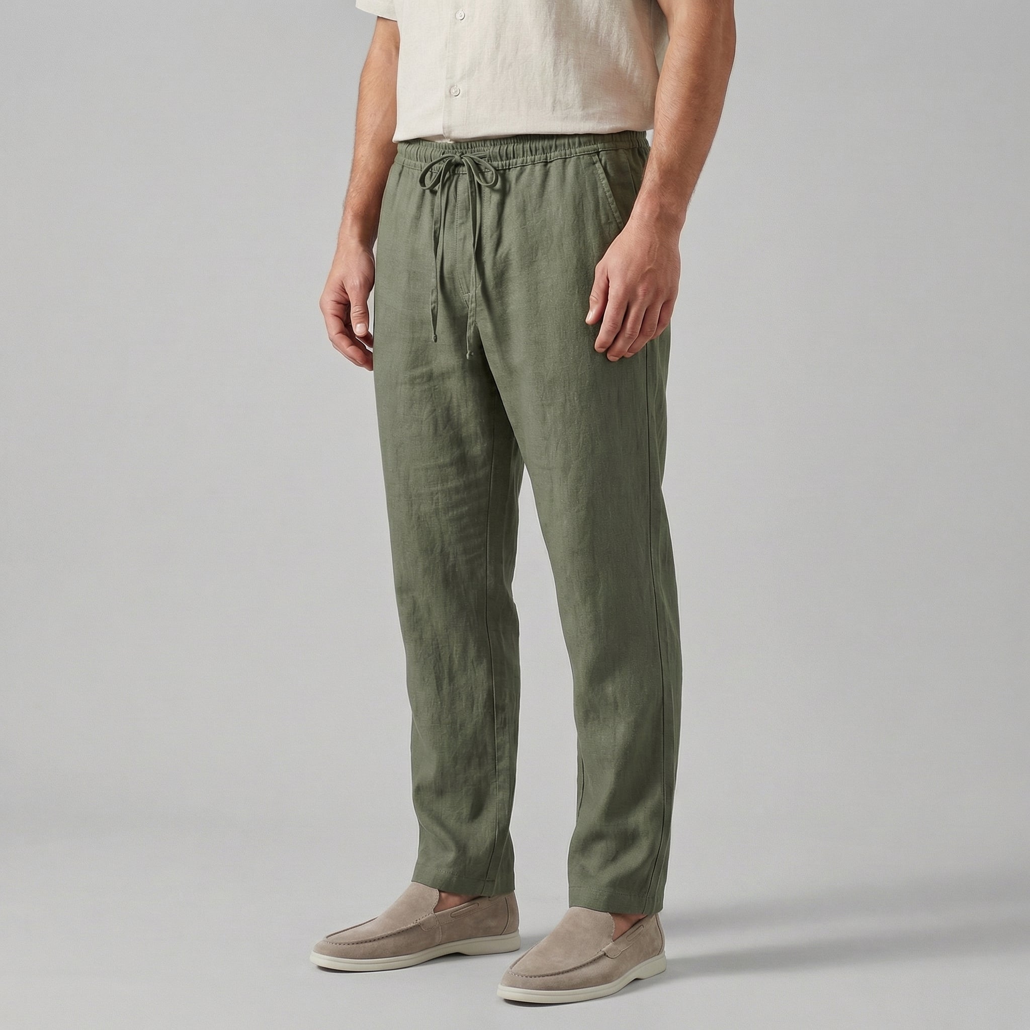 Broek Heren Wide Leg Casual Zomer - Image 4