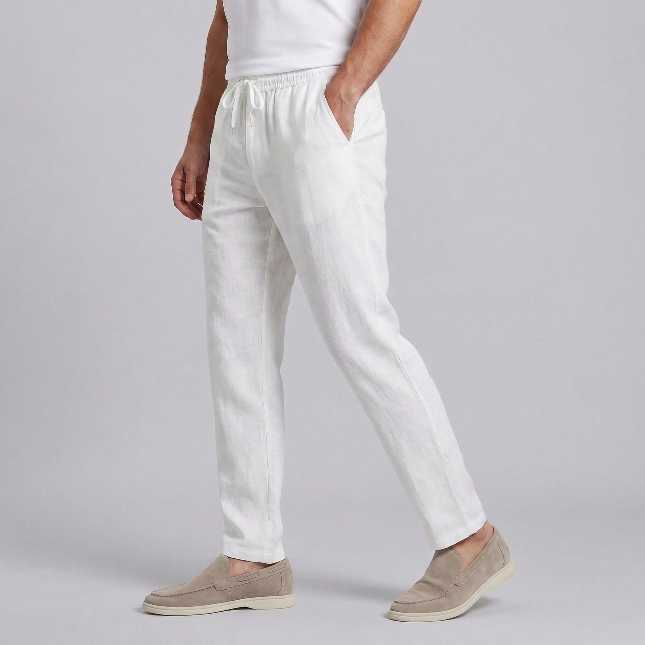 Broek Heren Wide Leg Casual Zomer - Image 6