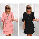 Chic Schichtkleid mit Puffärmeln für Frauen - Image 17