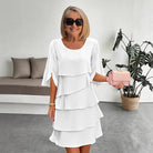 Chic Schichtkleid mit Puffärmeln für Frauen - Image 12