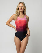 R&B | Damen Einteiliger Sport Badeanzug mit Schnelltrocknender Qualität