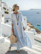 Lange Kaftan Jurk Dames Losvallend Zomer - Image 4