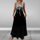 Abrianna | Ärmelloses elegantes Kleid mit Print - Image 2