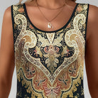 Abrianna | Ärmelloses elegantes Kleid mit Print - Image 6